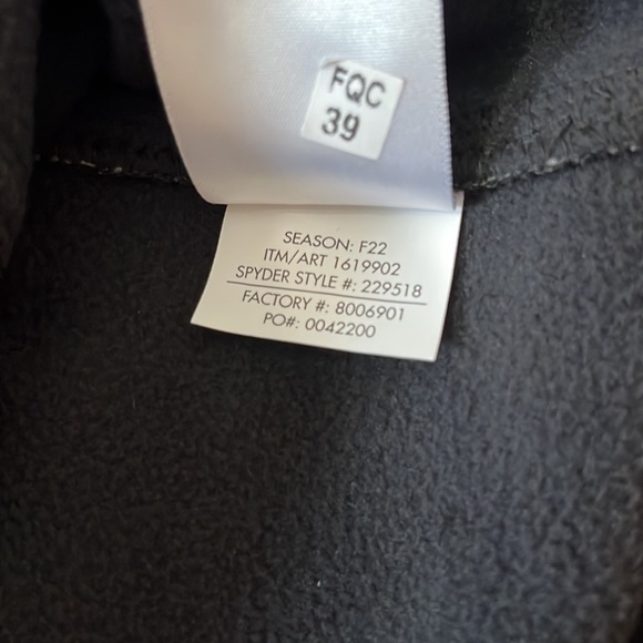 Spyder Gait Men’s Half Zip Black Gray Jacket Size Medium NWT - Picture 13 of 13